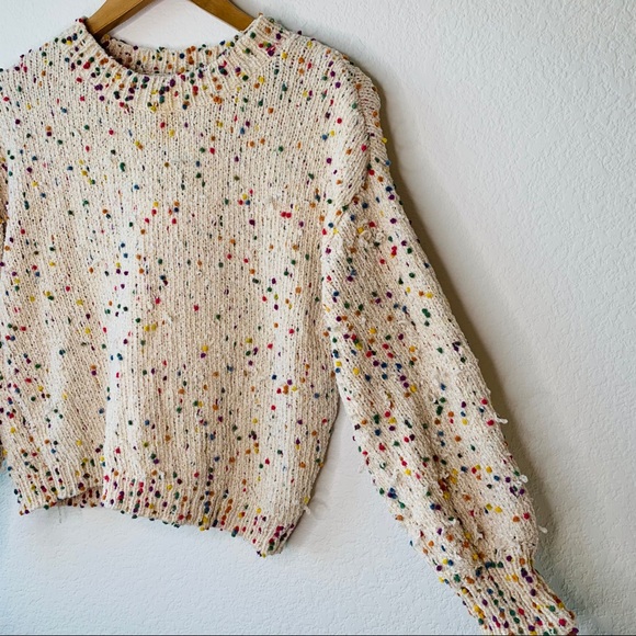 Vici Ellison Speckled Confetti Sweater 